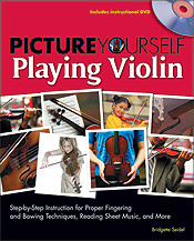 PICTURE YOURSELF PLAYING VIOLIN BK/DVD-P.O.P. cover